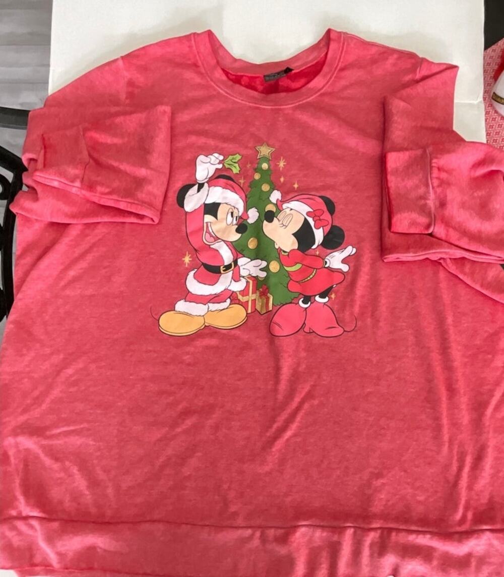 Mickey and Minnie under the Mistletoe Sweatshirt Women's Adult 26/28
